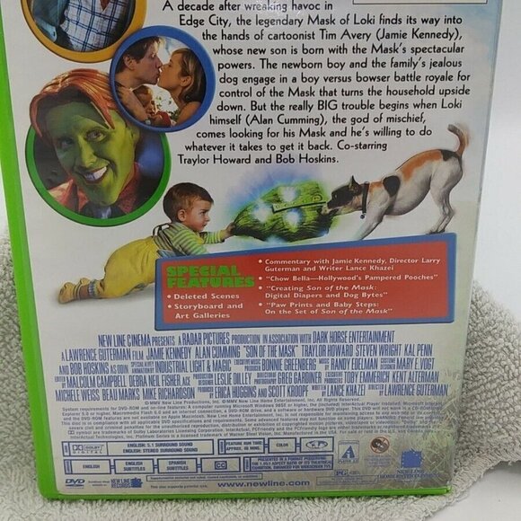 LOT - DVDs - Mask 1994 & Son of the Mask 2005 Jim Carrey Jaimie Kennedy - Picture 14 of 16